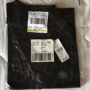 LLBean pima SS crewneck M NWT